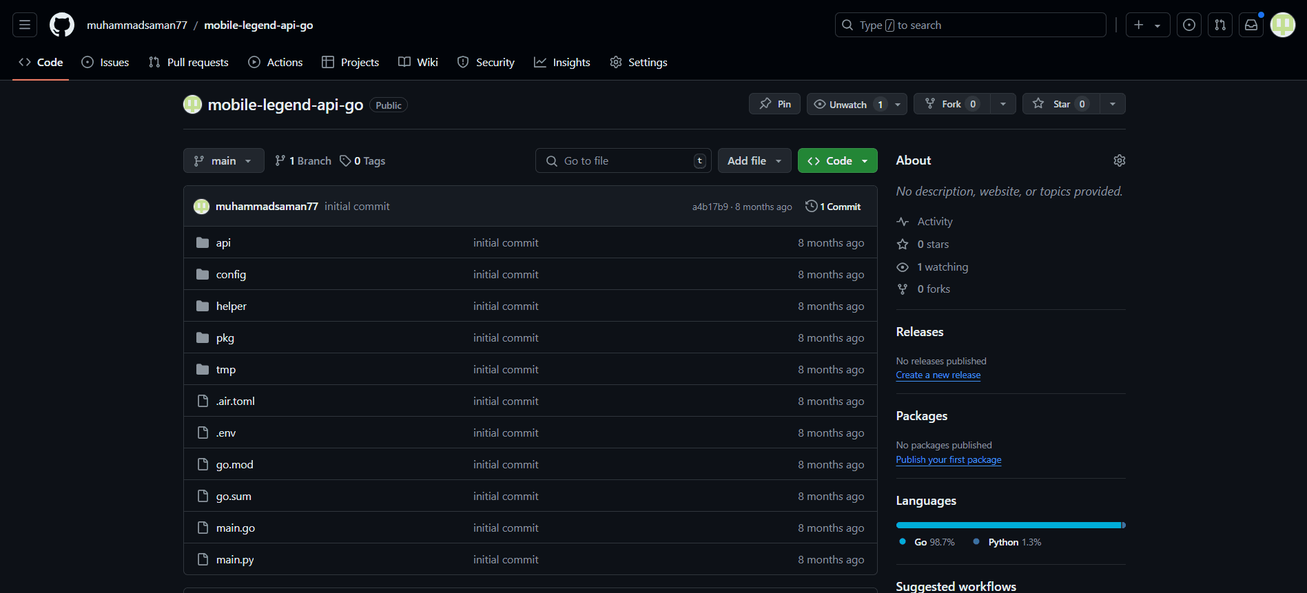 Mock API Mobile Legend